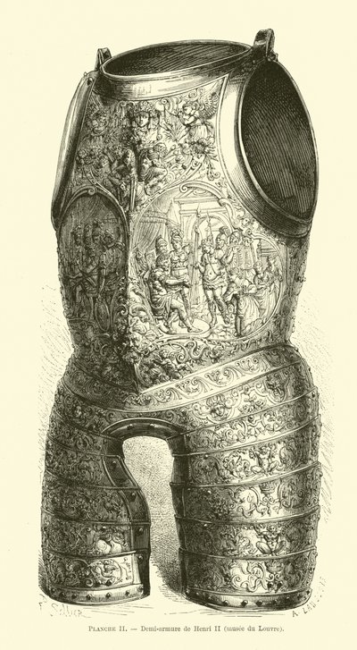 Meia-armadura de Henrique II da França de French School