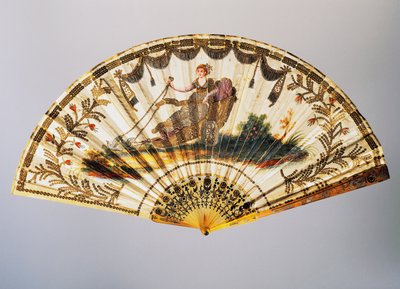 Venus na sua carruagem, com folha de seda pintada de French School