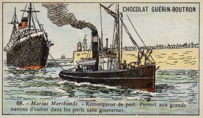 Rebocador do porto (chromolitho) de French School