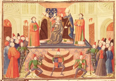 Harl 4380 f.186v A Coroação de Henrique IV (1367-1413) de Froissart