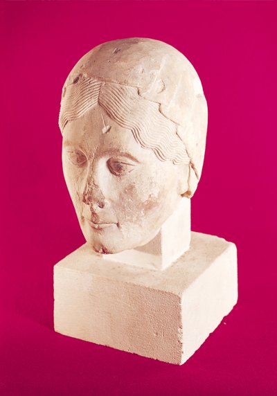 Cabeça de uma mulher, da Catedral de Cambrai de French School