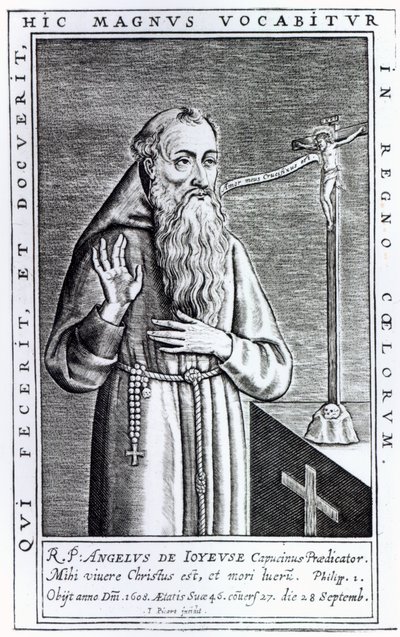 Henri, duque de Joyeuse, conhecido como o pai Angelus de French School