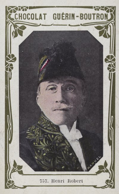 Henri Robert (foto colorida) de French School