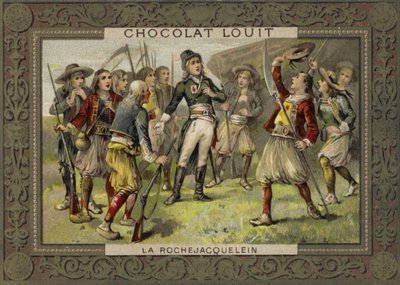 Henri de la Rochejacquelein dirigindo-se a seus soldados, Vendee Revolt, French Revolution de French School