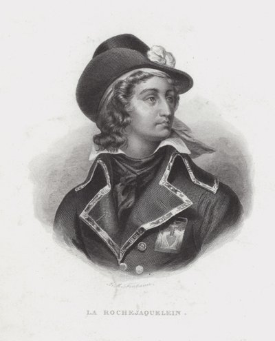 Henri de la Rochejaquelein, general monarquista francês da Revolta Vendee de French School