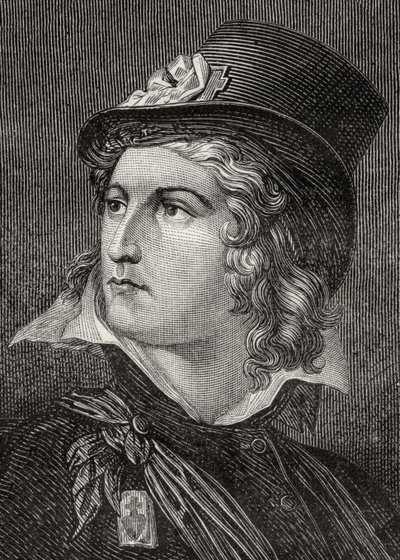 Henri du Vergier, conde de Rochejaquelin, de "História da Revolução Francesa" por Louis Blanc (1811-82) de French School