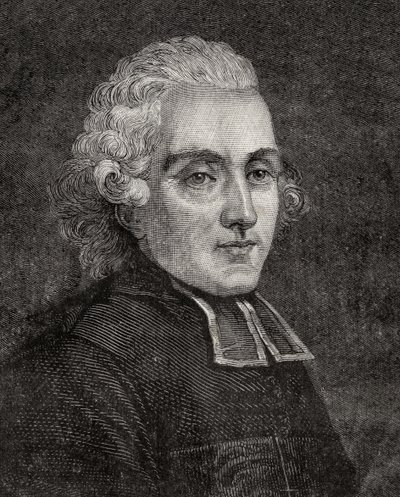 Henry Essex Edgeworth, de "História da Revolução Francesa" por Louis Blanc (1811-82) de French School