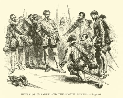 Henrique de Navarra e os guardas escoceses de French School