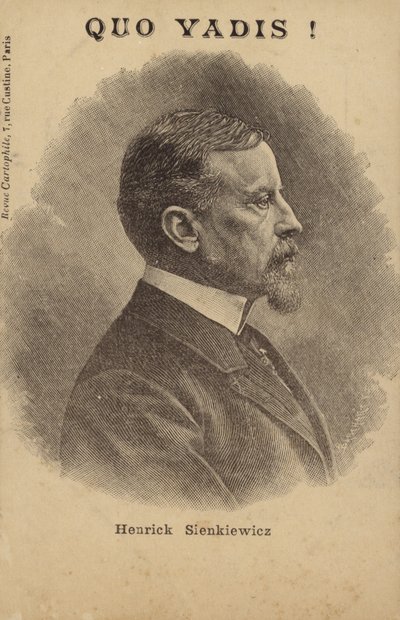 Henryk Sienkiewicz (1846-1916), jornalista e romancista polaco (litografia) de French School