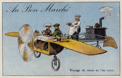 Lua-de-mel no ano 2000 (chromolitho) de French School