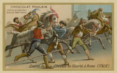 Corrida de Cavalos em Roma de French School