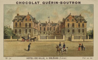 Hotel-de-Ville, em Orleans, Loiret de French School