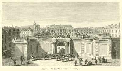 Hotel de Rohan-Soubise; dapres Rigaud de French School
