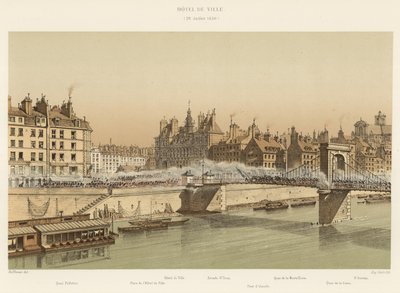 Hotel de Ville, 28 de julho de 1830 de French School