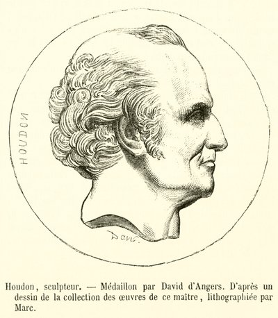 Houdon, escultor (gravura) de French School