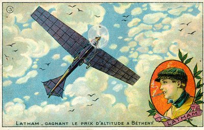 Hubert Latham ganha o prémio de altitude na reunião aérea Reims-Betheny de French School