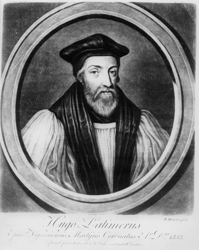 Hugh Latimer (litho) de French School