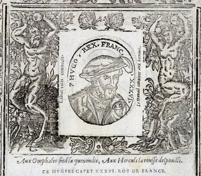 Hugues Capet - em "Os reis Capetianos" de French School