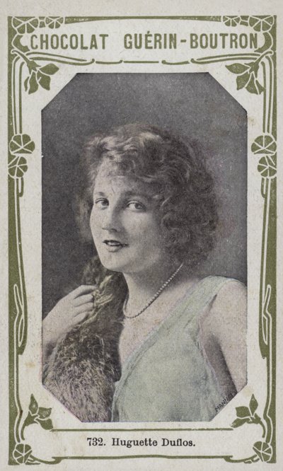 Huguette Duflos (foto colorida) de French School