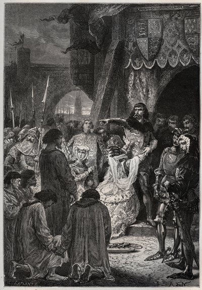Guerra dos Cem Anos: A rendição de Calais de French School
