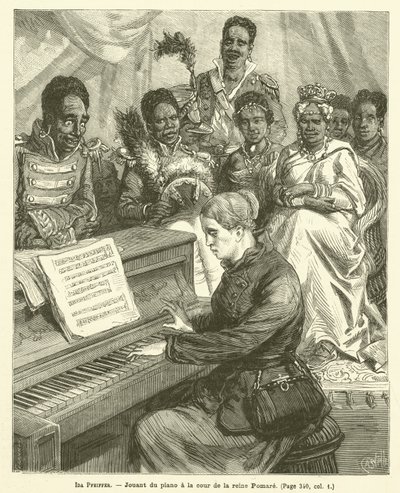 Ida Pfeiffer (gravura) de French School