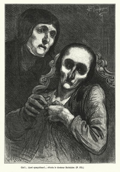 Ilustração para O Judeu Errante (gravura) de French School
