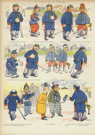 Ilustração para Le Rire (cor litho) de French School
