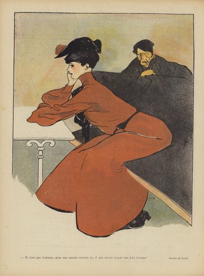 Ilustração para Le Rire (cor litho) de French School