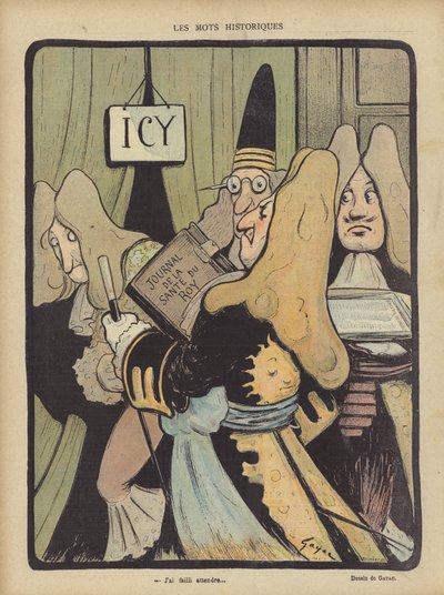 Ilustração para Le Rire (cor litho) de French School