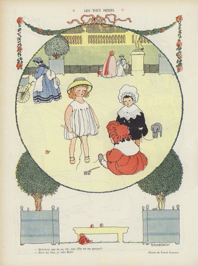 Ilustração para Le Rire (cor litho) de French School