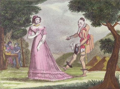 Ilustração para Riquet à la Huppe, conto de fadas de Charles Perrault (1628-1703), c. 1820-1830 de French School