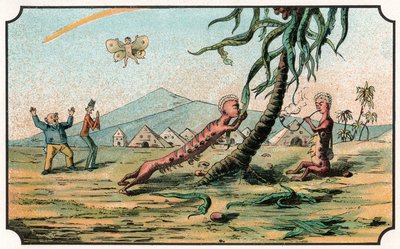 Ilustração do livro "Voyage dans la lune avant 1900" de A. de Ville-d