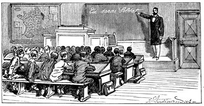 Ilustração do livro de Emile Lavisse “Tu sera soldat”, Armand Colin, 1899 de French School