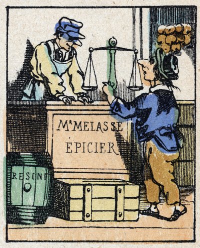 Ilustração do conto "Veridique History of Jeannot Serinet" Gravura em madeira de Imagery Pellerin - Epinal, sd. Final do século XIX. de French School