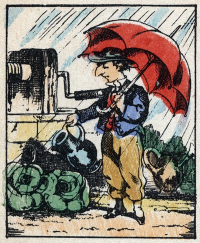 Ilustração do conto "Veridique History of Jeannot Serinet" Gravura em madeira de Imagery Pellerin - Epinal, sd. Final do século XIX. de French School