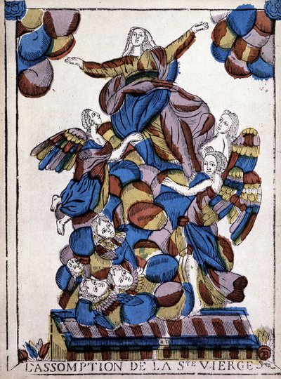 Imagem de Epinal: Assunção da Virgem, c. 1820, "L