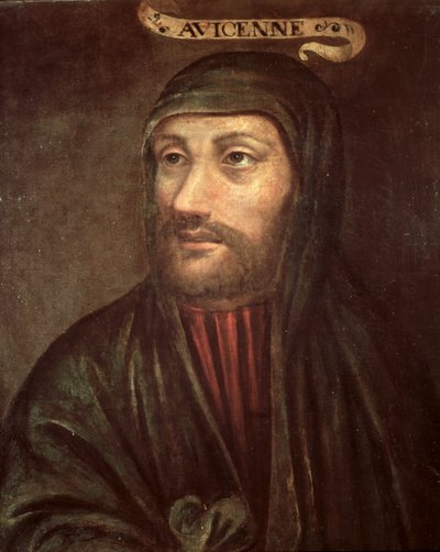 Retrato imaginário de Avicena (Ibn Sina) (c.992-1037) de French School
