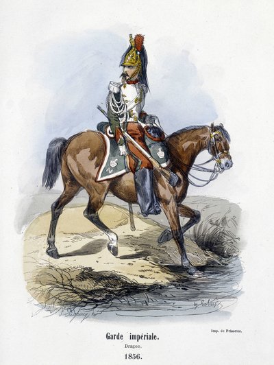 Guarda Imperial: Dragão em 1856 - no "Histoire de l