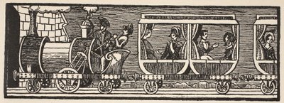 Inauguração da ferrovia entre Paris e Orleans, 3 de maio de 1843, cópia de Boris Mestchersky (d.1957) ilustração da Histoire de la Nation Française, Sciences, Volumes I e II, por Gabriel Hanotaux de French School