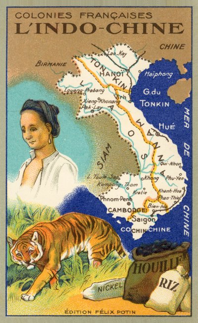 Indochina (chromolitho) de French School