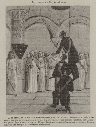 Iniciação de um Arco Real de Enoque (gravura) de French School