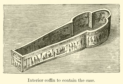 Caixão interior para conter a caixa (gravura) de French School