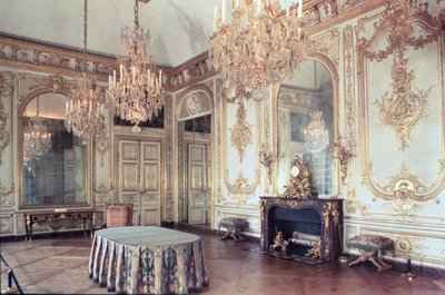 Interior da Câmara do Conselho 1701-55 de French School