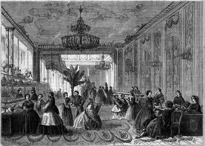 Vista interna da confeitaria do Paul Siraudin. Paris de French School