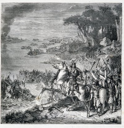 Invasão dos bárbaros - in "Histoire de France populaire" de French School