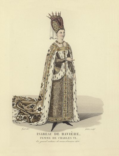 Isabeau da Baviera, esposa do rei Carlos VI da França de French School