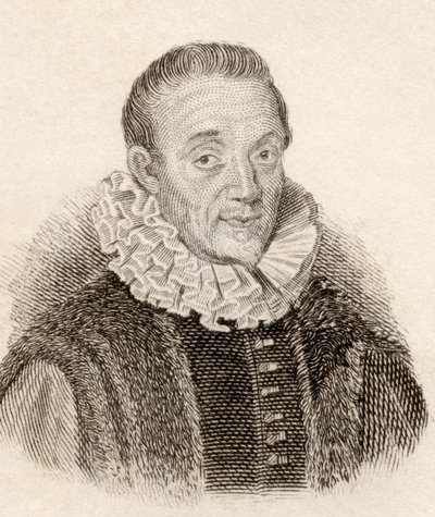 Jacques Auguste de Thou aka Thuanus, historiador francês, do Crabbes Historical Dictionary pub. 1825 de French School