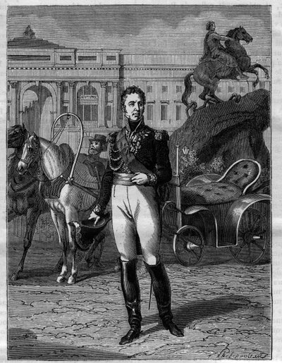 Jacques Law, Marquês de Lauriston - Retrato de Jacques Alexandre Bernard Law, Marquês de Lauriston, marechal da França (1768-1828) - em "Histoire de l