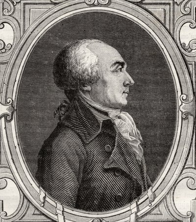 Jacques Rene Hebert, de "História da Revolução Francesa" por Louis Blanc (1811-82) de French School