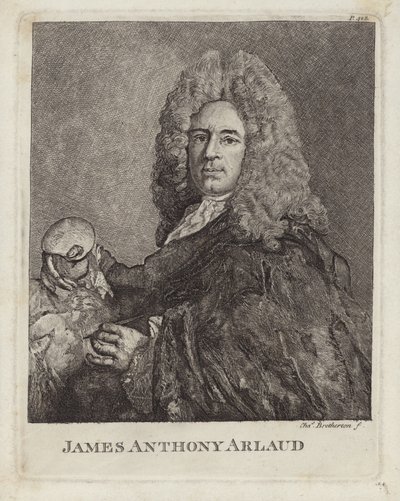 James Anthony Arlaud, artista suíço de Genebra. Gravado por Charles Bretherton de French School